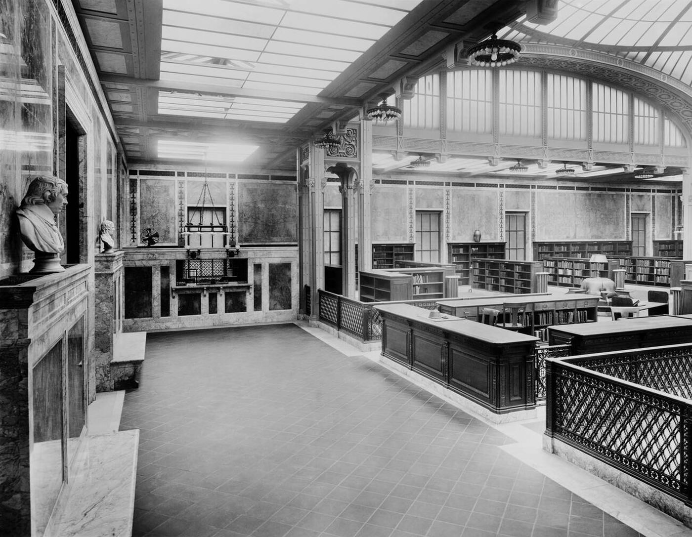 Circulating Library, New York Public Library Main Branch, 1910S.