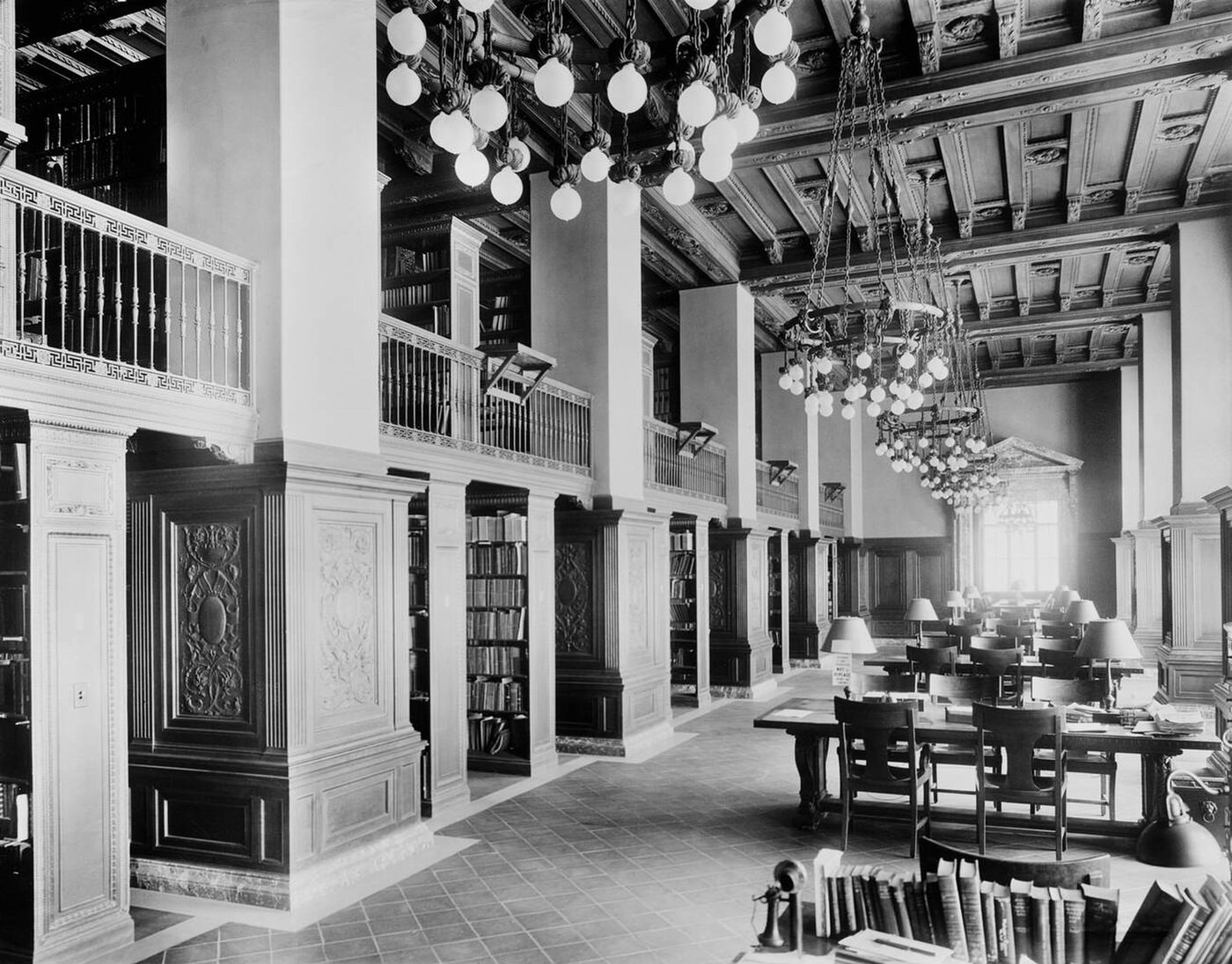 Technology Library, New York Public Library Main Branch, 1910S.