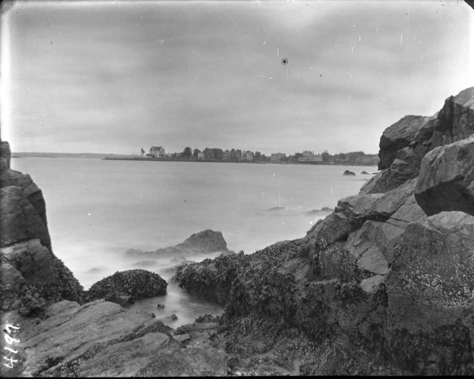 Houses Across The Bay At Orchard Beach, Bronx, 1907.
