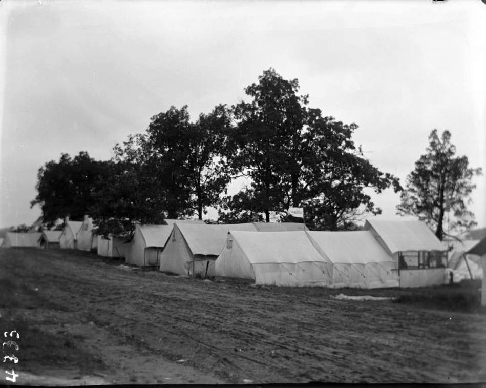 Campsites At Orchard Beach, Bronx, 1907.