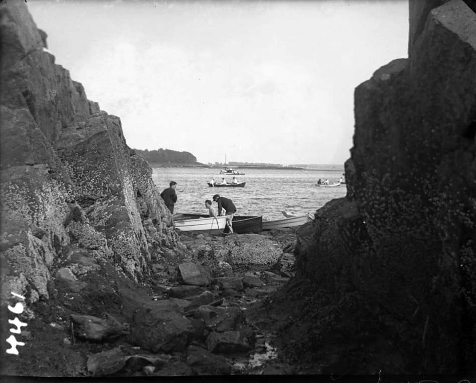 Boats On The Sound Near Orchard Beach, Bronx, 1912.