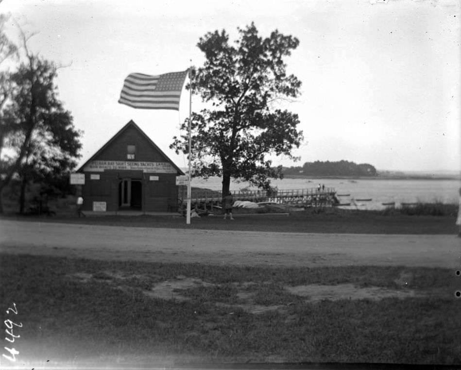 Pelham Bay Sightseeing Yachts Office And Dock, Orchard Beach, Bronx.