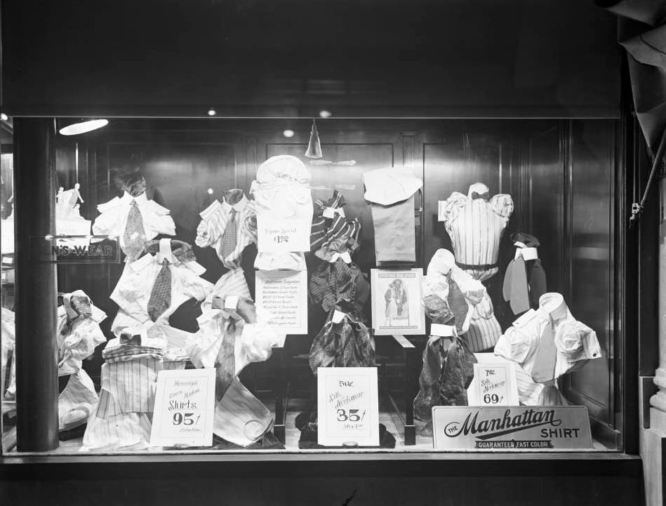 Shop Windows Of The Wertheimer Annex, On 181St Street, 1916.