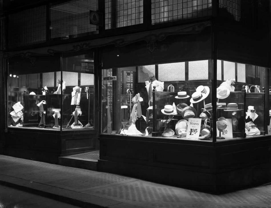 Shop Windows Of S.j. Kaplan, Southwest Corner Of W. 81St Street And Broadway, Ca. 1916.
