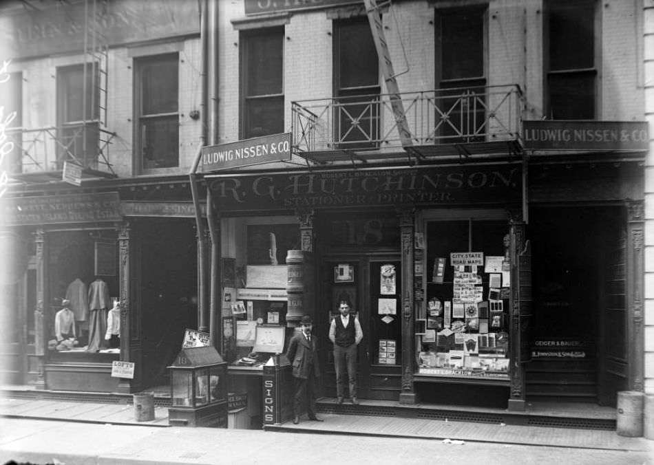 Robert L. Bracklow Successor To R. G. Hutchinson, Stationer &Amp;Amp; Printer, 18 John Street, Ca. 1901.