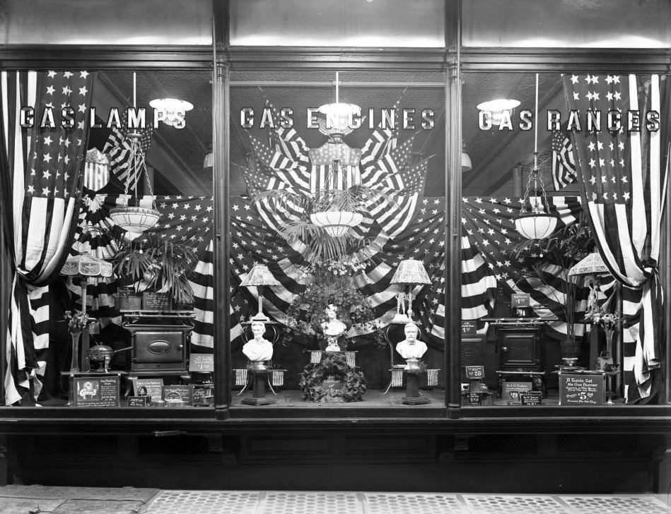 Window Display Of Gas-Powered Appliances, 155Th Street And Amsterdam Avenue, 1915.