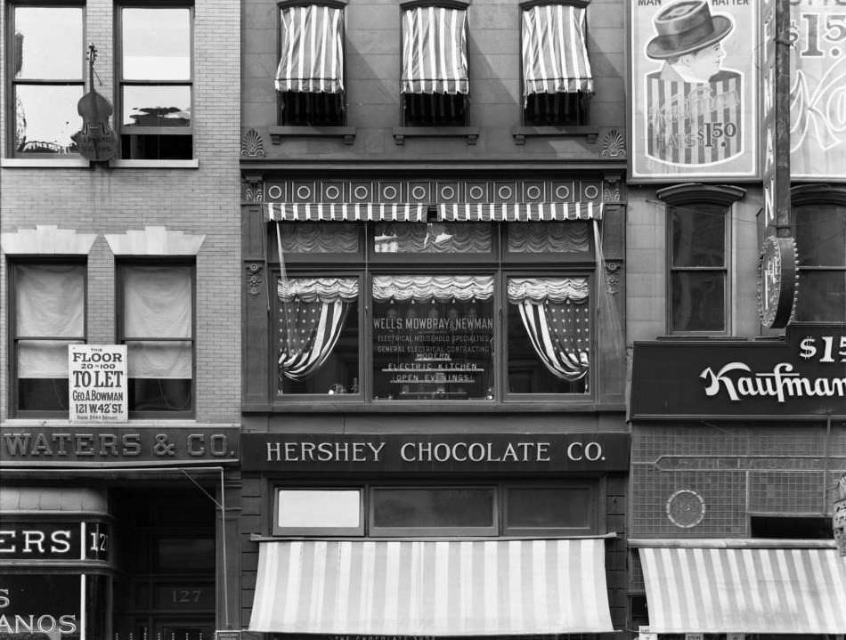 Windows Of Wells, Mowbray &Amp;Amp; Newman, 125 W. 42Nd Street, 1914.