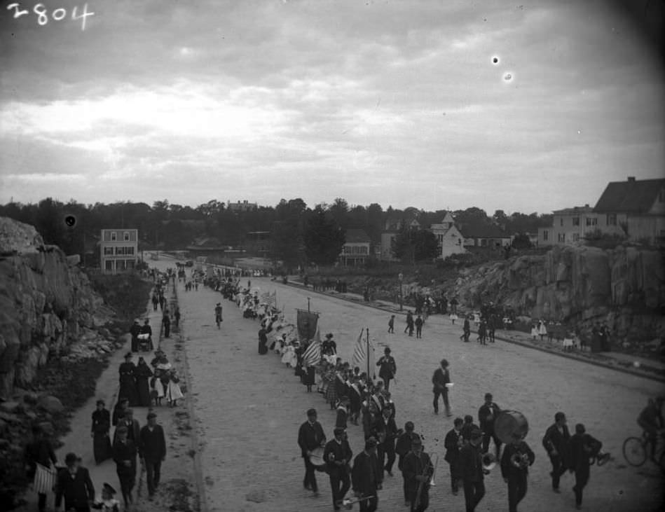 A Children'S Sunday School Parade In Tremont, Bronx, 1902.