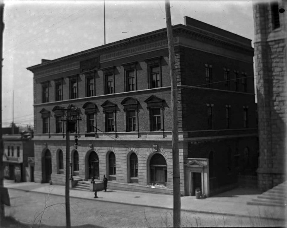 38Th Precinct Station Under Construction, East Tremont, Bronx, 1897-1918.