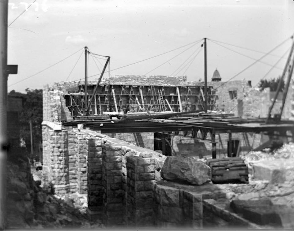 A Church Under Construction, Tremont, Bronx, 1902.