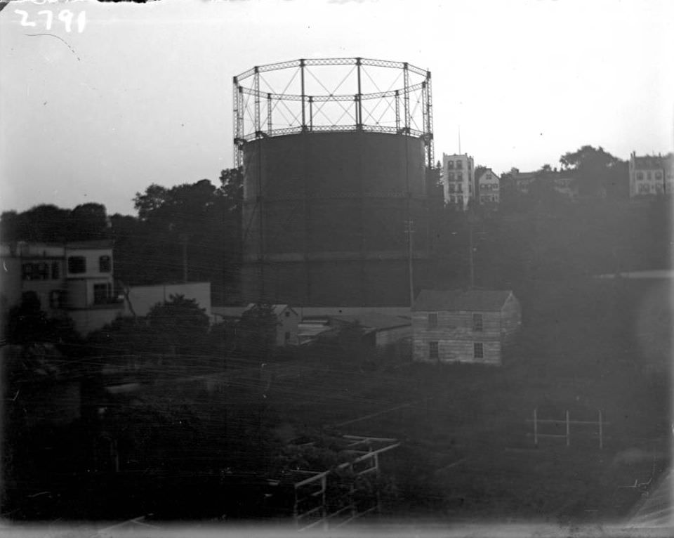 A Gas Company Storage Tank, Tremont, Bronx, 1902.