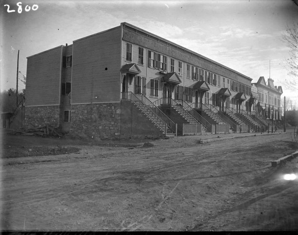A Block Of Row Houses, Tremont, Bronx, 1902.