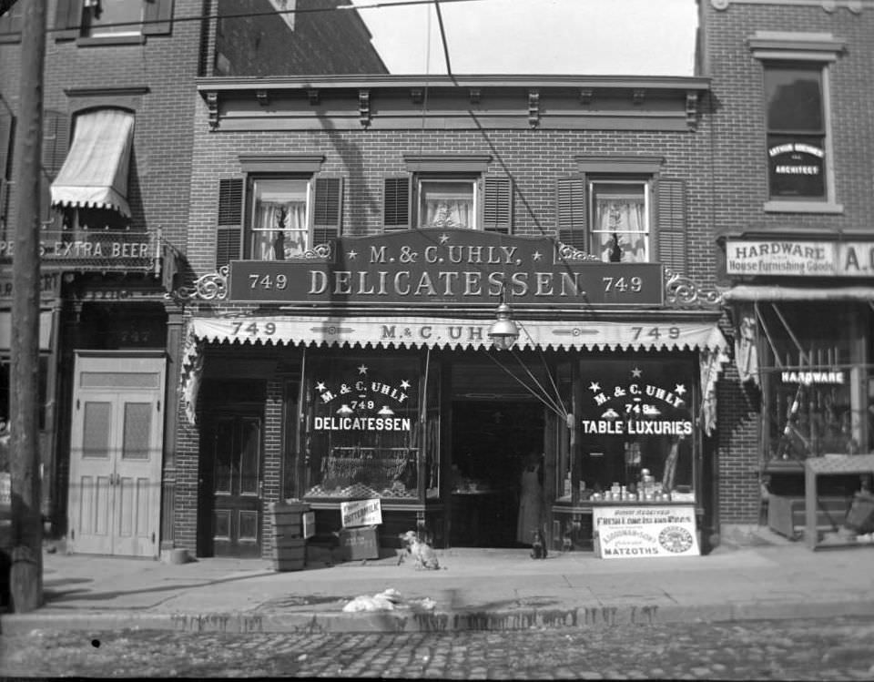 M. &Amp;Amp; C. Uhly Delicatessen, Tremont, Bronx, 1902.