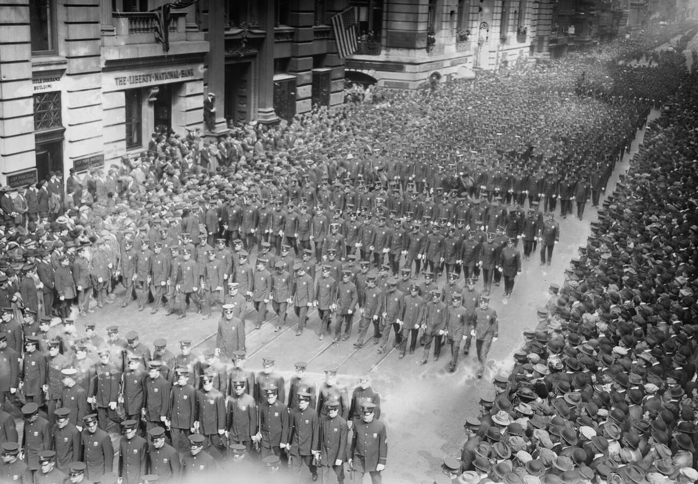 Funeral Of William Jay Gaynor, Mayor Of New York City, 1910.