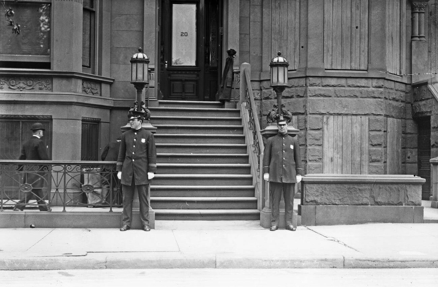 New York City Mayor William Jay Gaynor'S Home At 20 Eighth Ave., Brooklyn, On The Day Of His Funeral, 1910.