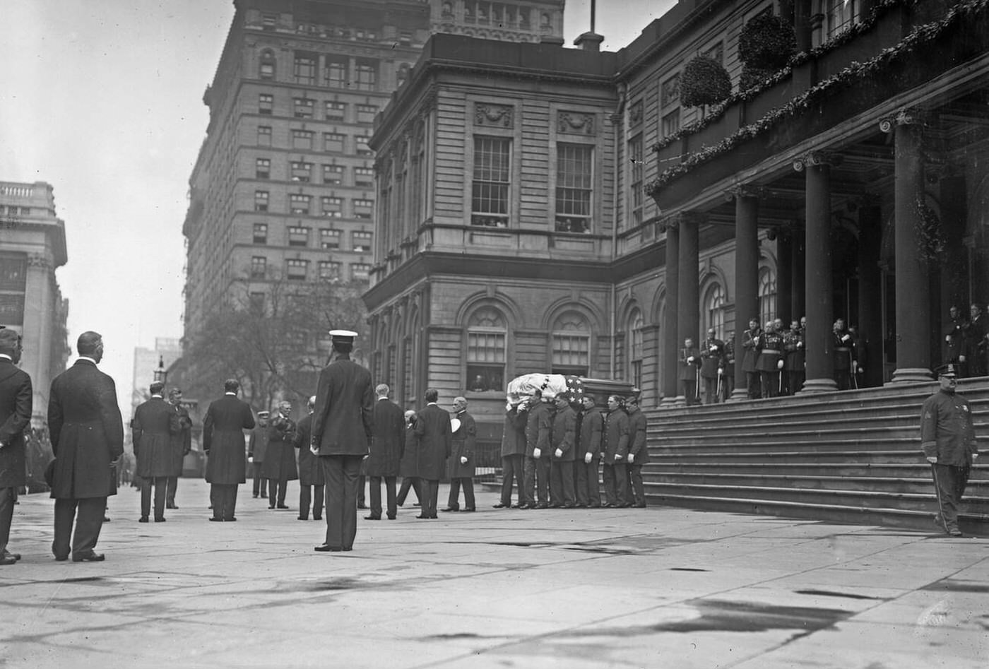 Funeral Of William Jay Gaynor, Mayor Of New York City, 1910.