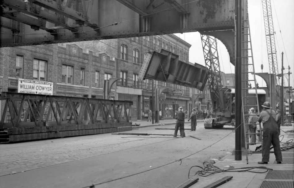 Fulton Street El, Brooklyn, 1941.