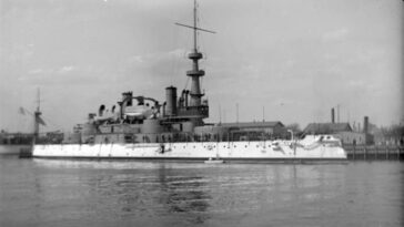 Battleships In New York Early 1900S