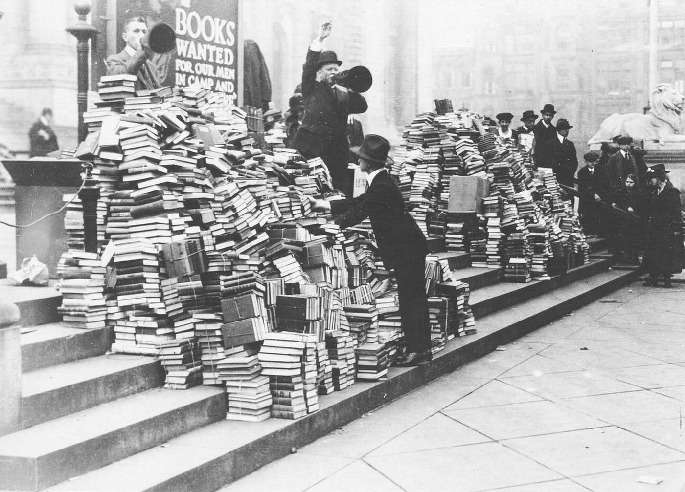 American Library Association Campaign For Books, New York City, 1918.