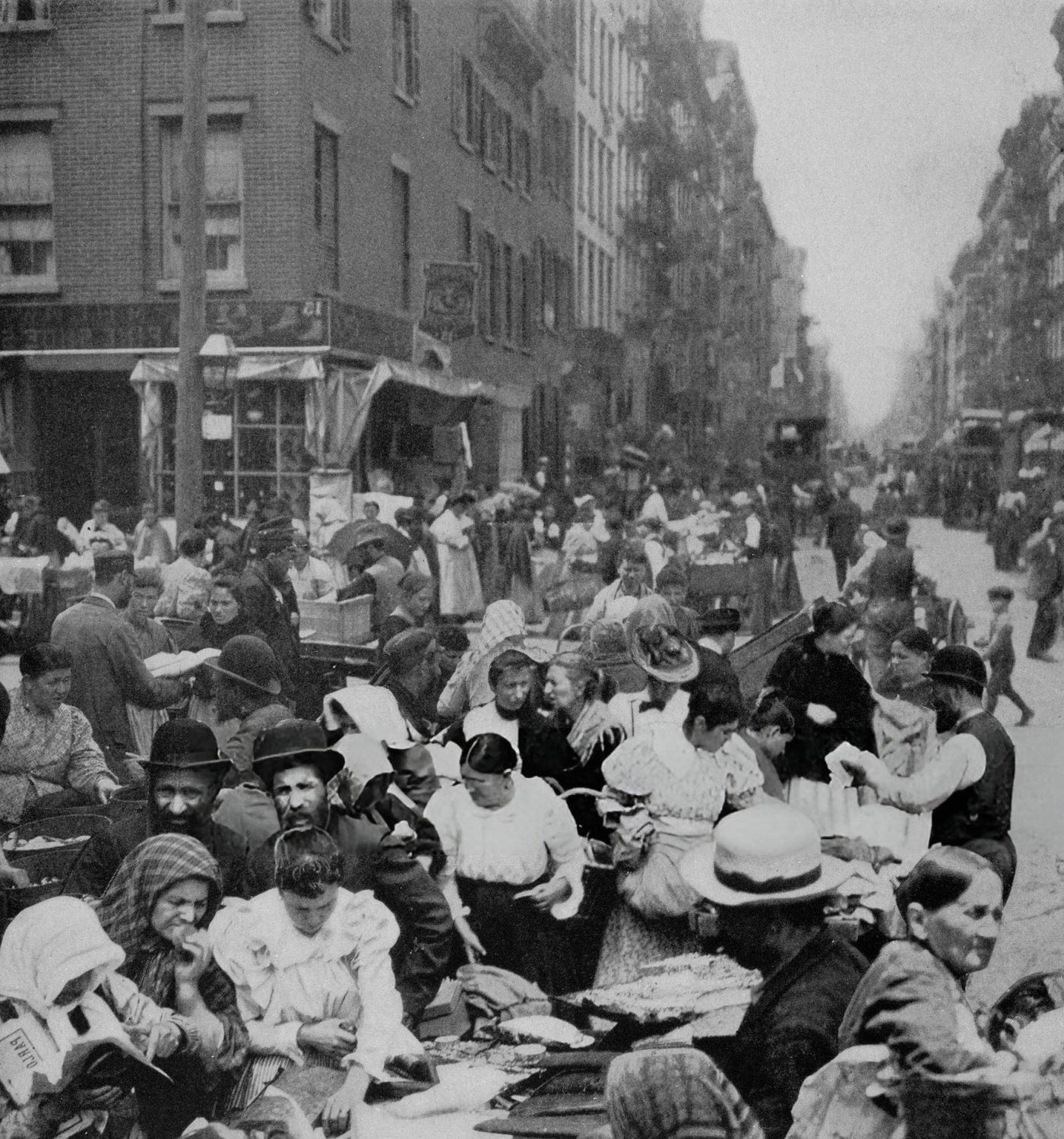 Immigrants On The Lower East Side.