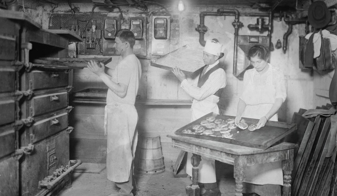 Baking Bread On The Lower East Side, 1900.