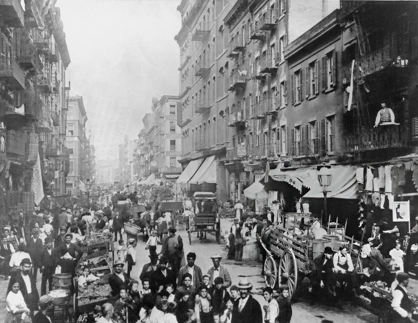 Farmers Market On The Streets Of The Lower East Side, 1902.