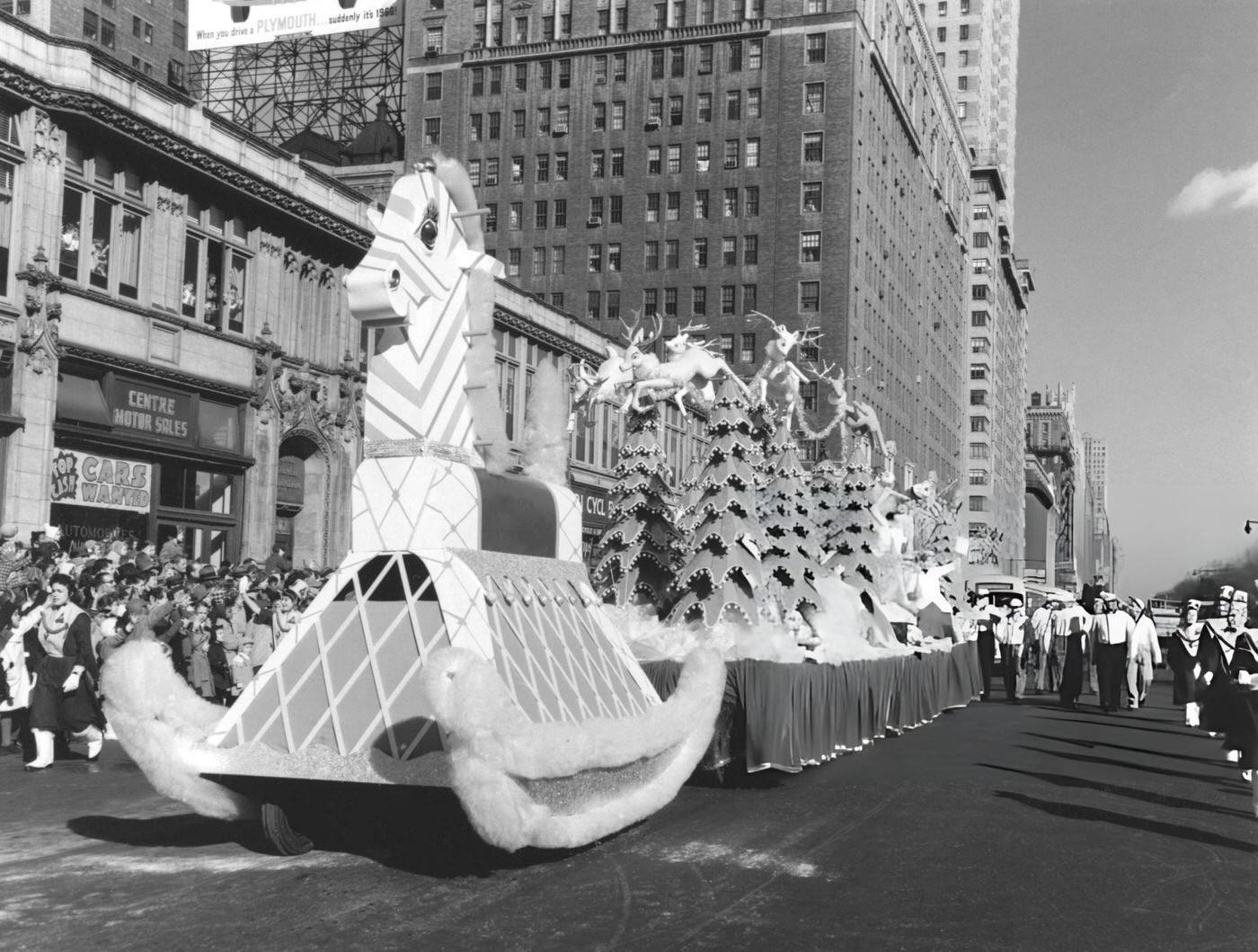 A Macy'S Thanksgiving Day Parade Float, Circa 1956.