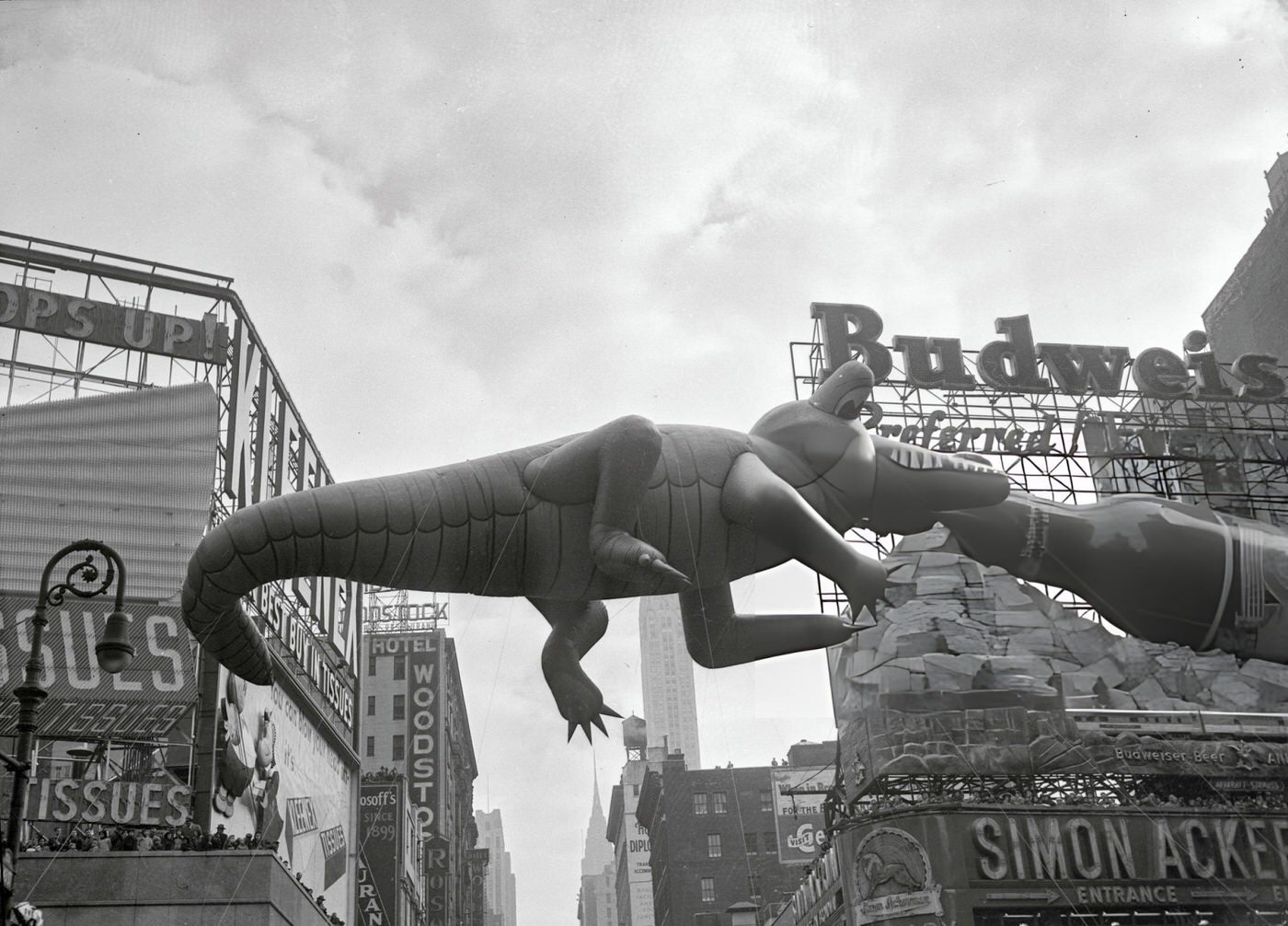 A Balloon Of A Bear In Macy'S Thanksgiving Day Parade, 1956.