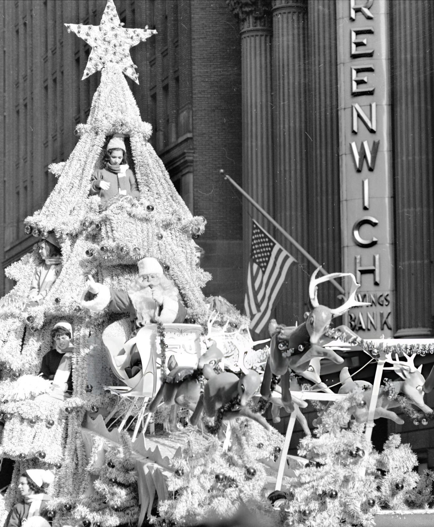 Santa Claus Waves During Macy'S Thanksgiving Day Parade, 1963.
