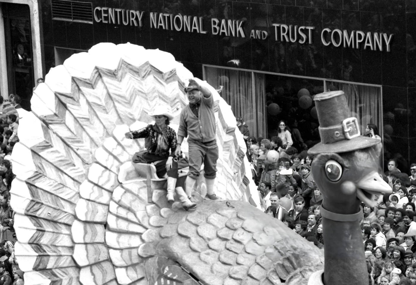 Mickey Rooney Waves From A Float At Macy'S Thanksgiving Day Parade, 1972.