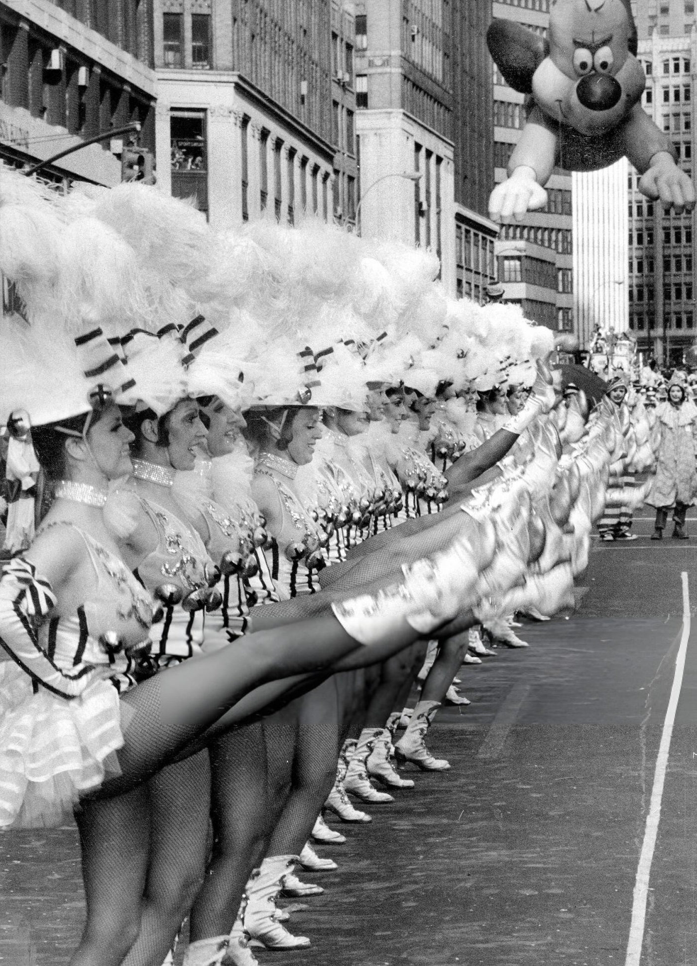 Underdog Has A View Of Radio City'S Rockettes At Macy'S Thanksgiving Day Parade, 1972.