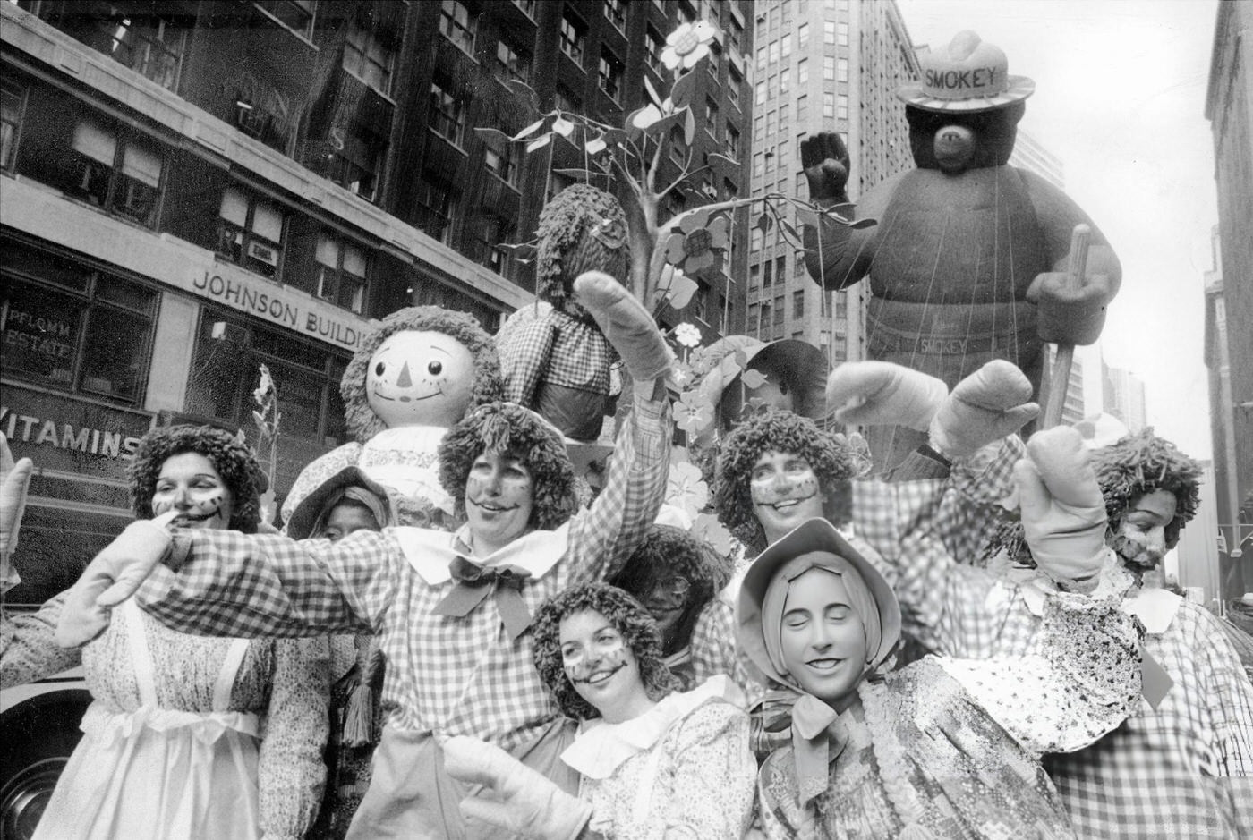 Raggedy Ann And Andy Dolls Are Featured At Macy'S Thanksgiving Day Parade, 1972.