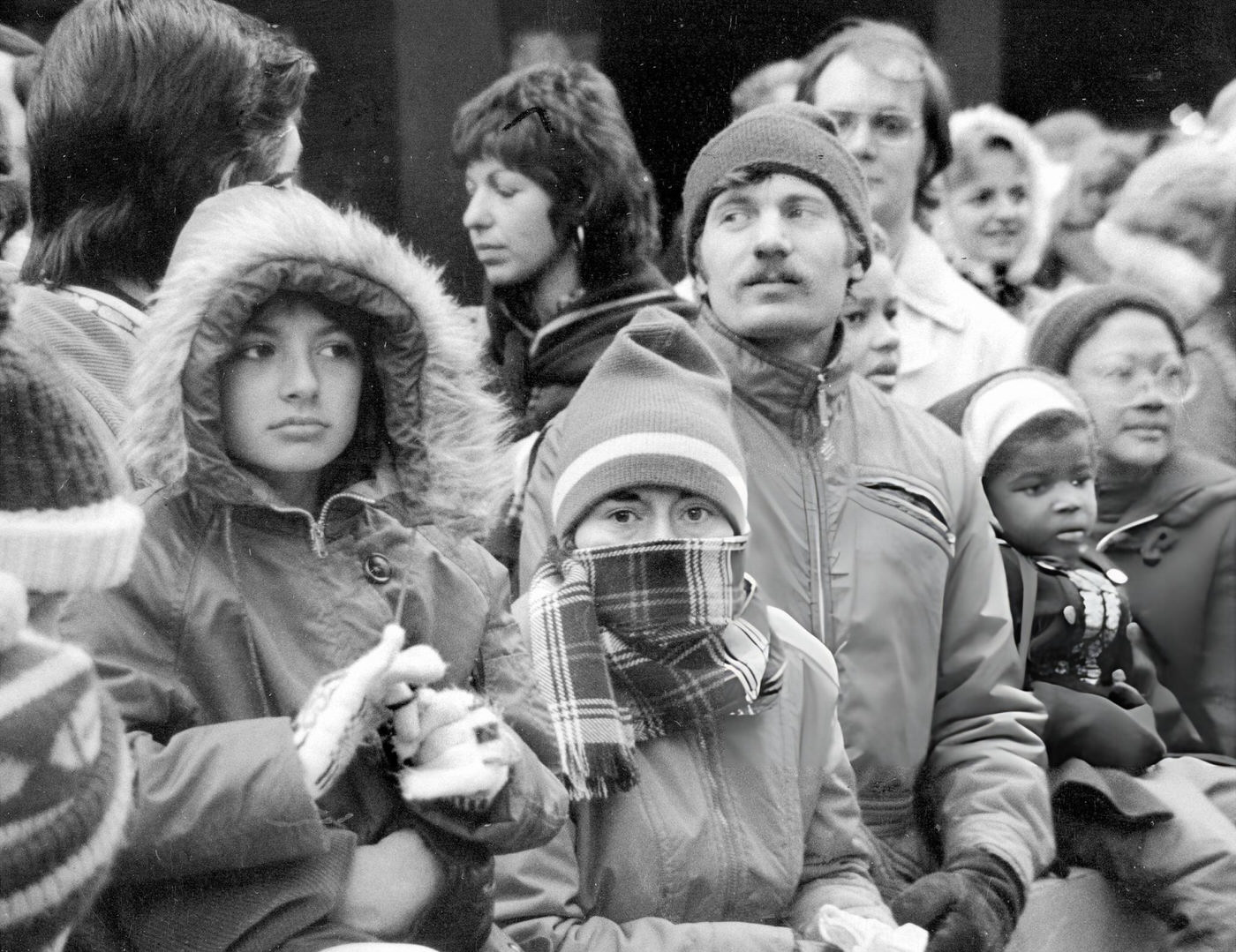 Cold Weather Did Not Keep Spectators Away From Macy'S Thanksgiving Day Parade, 1972.
