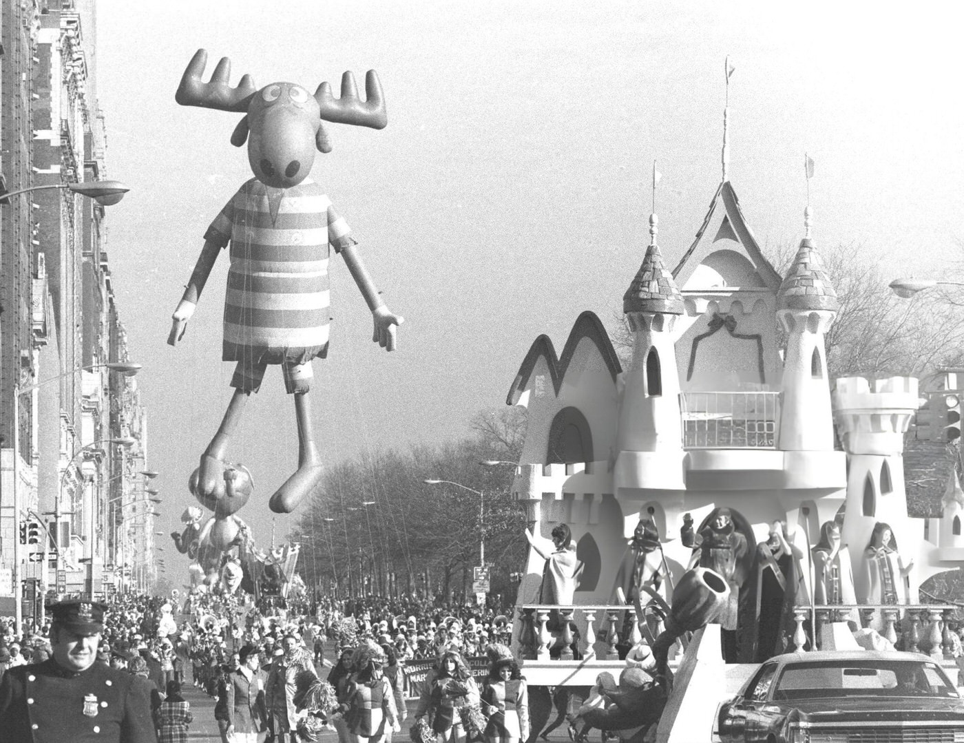 Bullwinkle Appears Cross-Eyed Due To Being Filled With Helium At Macy'S Thanksgiving Day Parade, 1972.