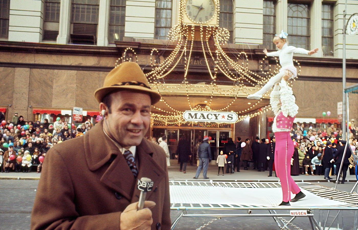 Co-Host Joe Garagiola During The 1975 Macy'S Thanksgiving Day Parade, 1975.