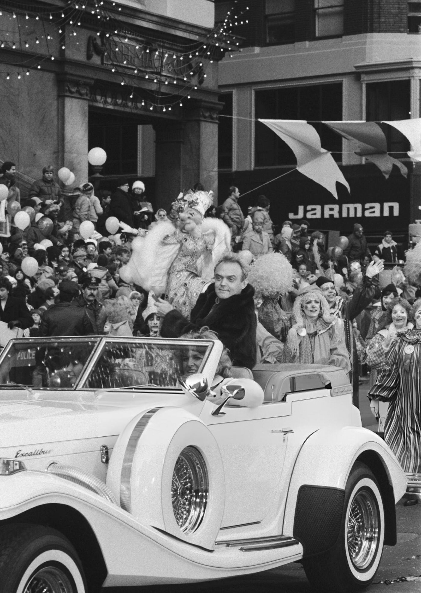 A Special Guest With A Puppet Drives By The Crowd During The 1982 Macy'S Thanksgiving Day Parade.