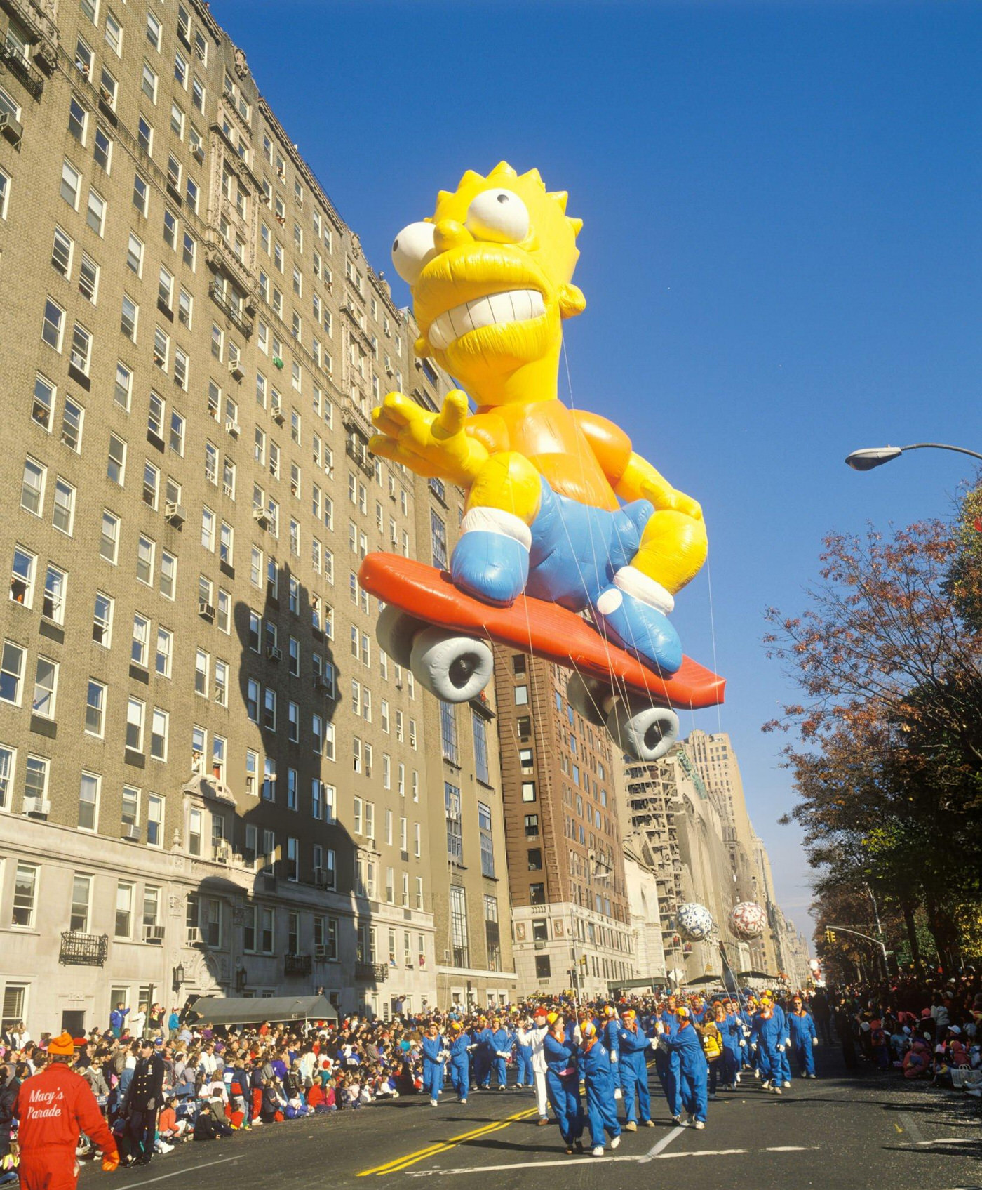 Bart Simpson Balloon In Macy'S Thanksgiving Day Parade, New York City.