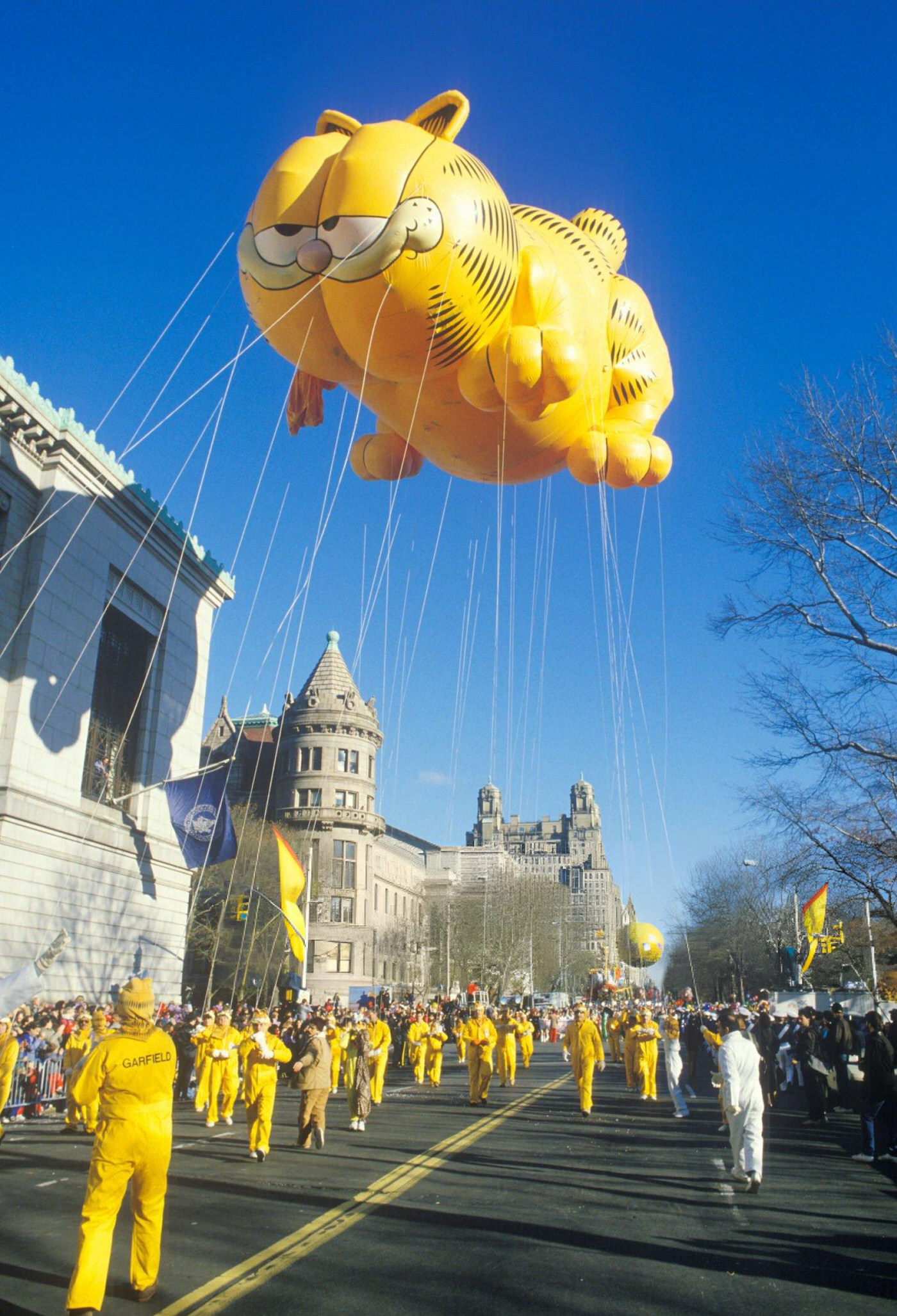 Raggedy Ann And Garfield Balloon In Macy'S Thanksgiving Day Parade, New York City.