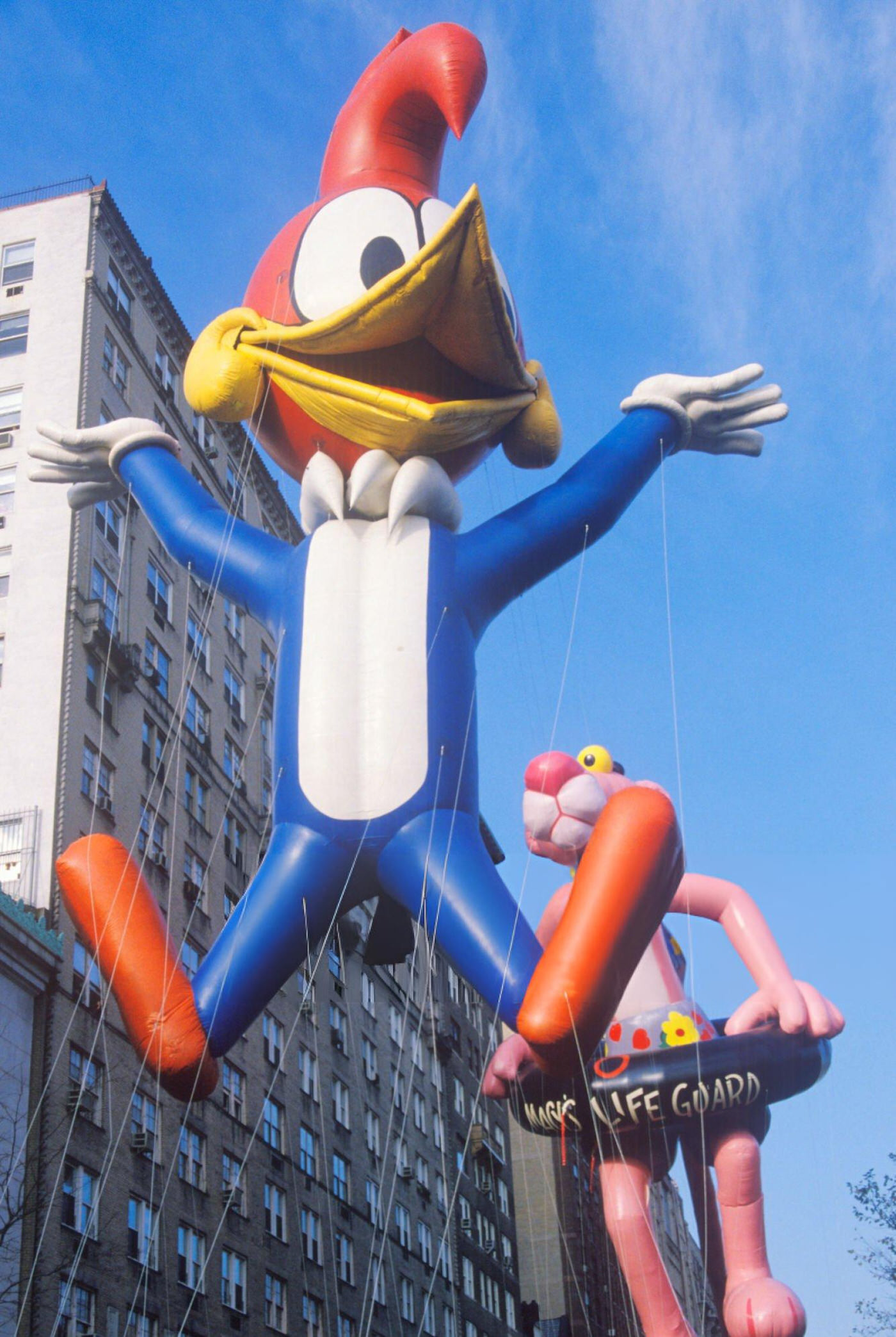 Woody Woodpecker Balloon In Macy'S Thanksgiving Day Parade, New York City.