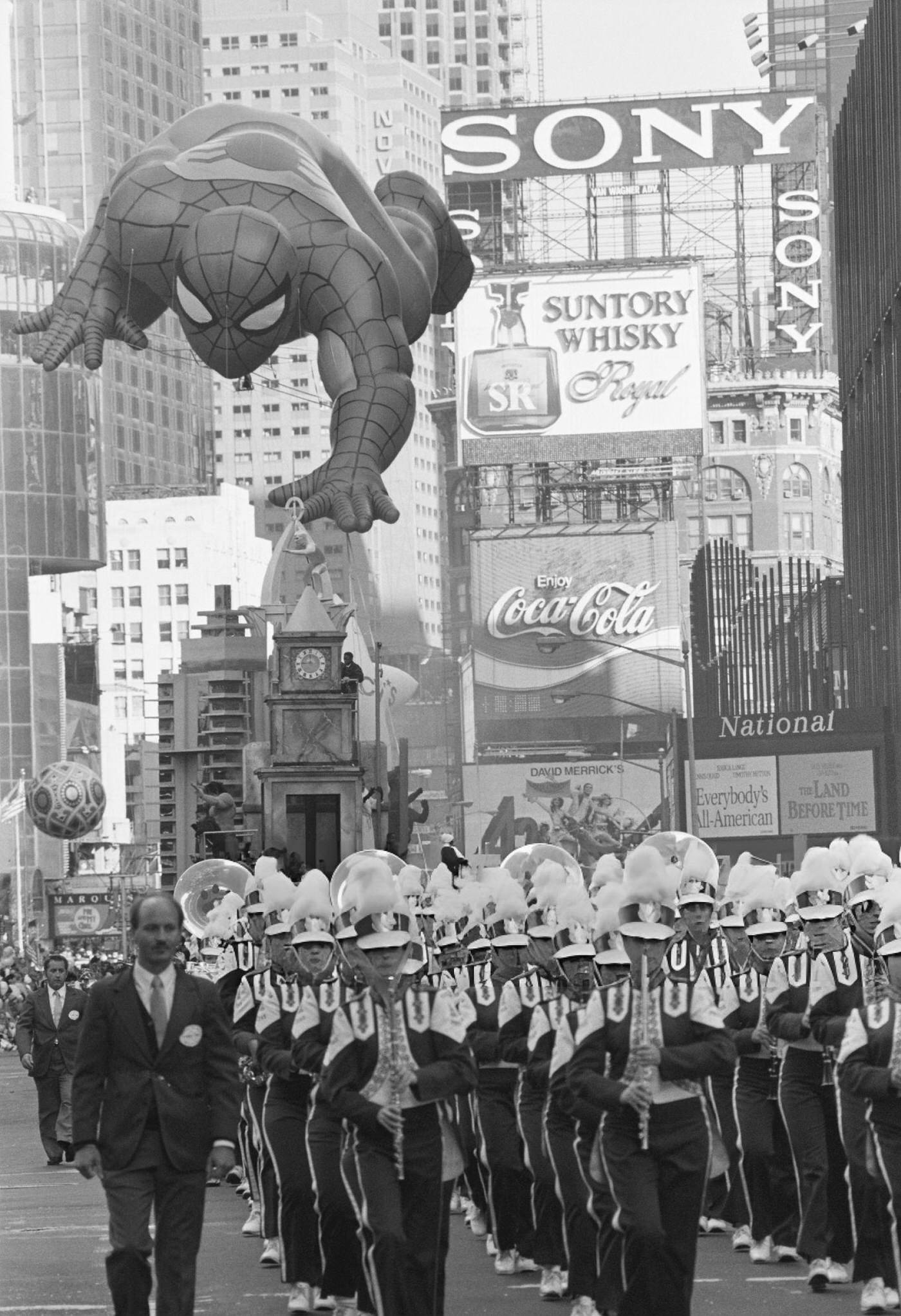 The 78-Foot Long, 36-Foot Wide Spider Man Balloon Appears During The 62Nd Annual Macy'S Thanksgiving Day Parade
