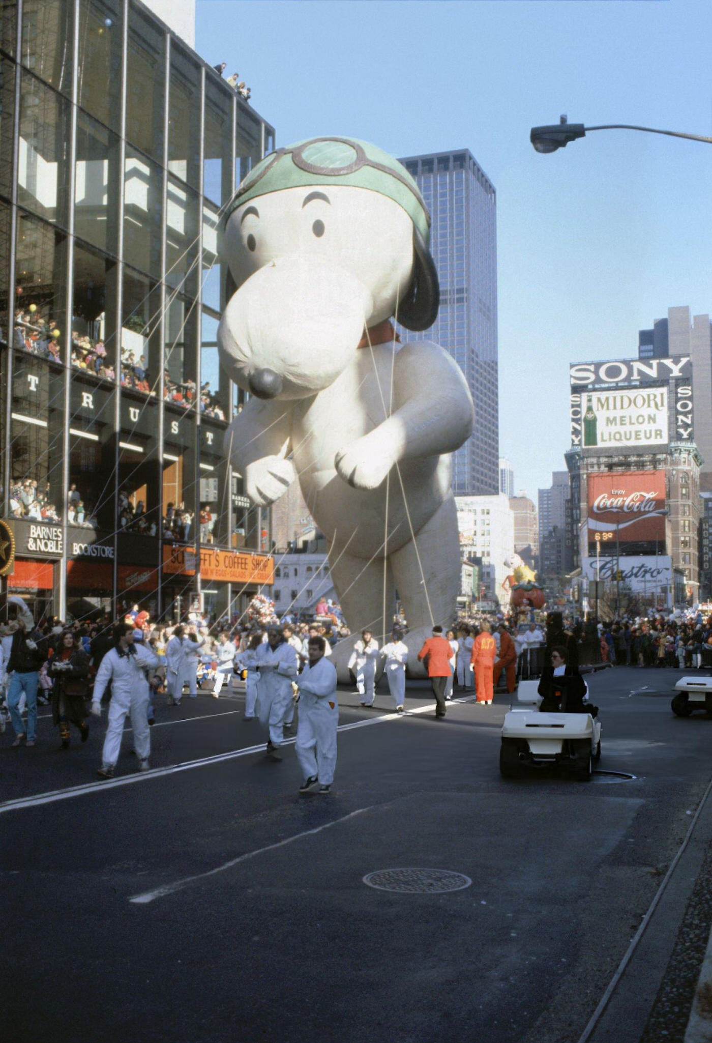 A Giant Inflatable Balloon During The Annual Macy'S Thanksgiving Day Parade In New York City.