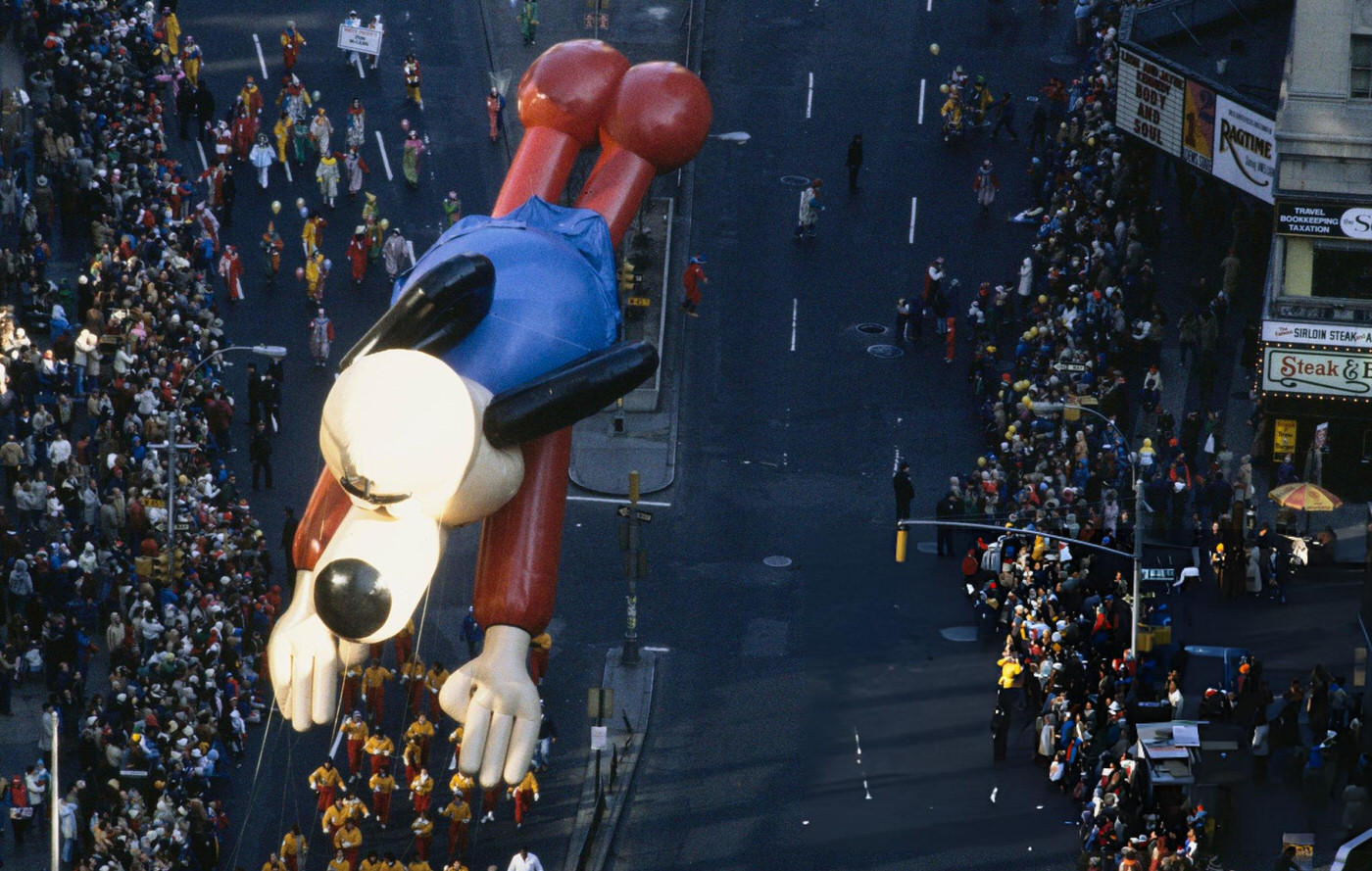 The Underdog Balloon At Macy'S Thanksgiving Parade, November 26, 1981.