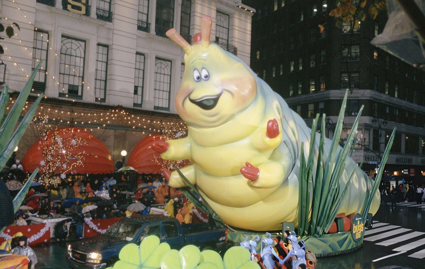 The Bug'S Life Float Featuring Heimlich During The 1998 Macy'S Thanksgiving Day Parade.