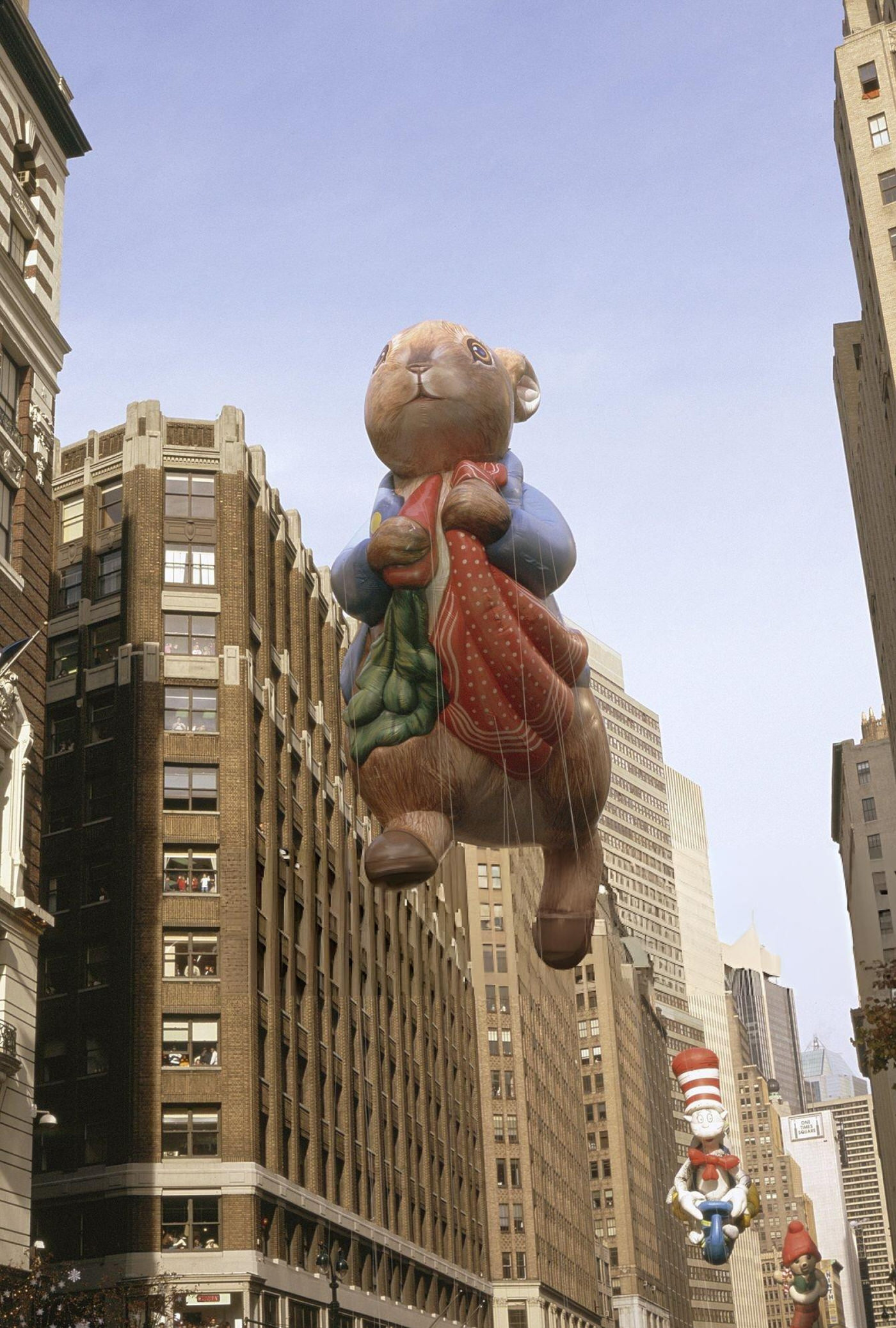 Peter Rabbit Balloon During The 1996 Macy'S Thanksgiving Day Parade.
