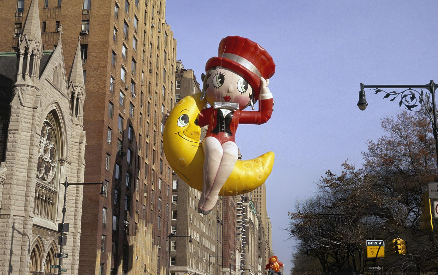 Betty Boop Balloon During The 1996 Macy'S Thanksgiving Day Parade.