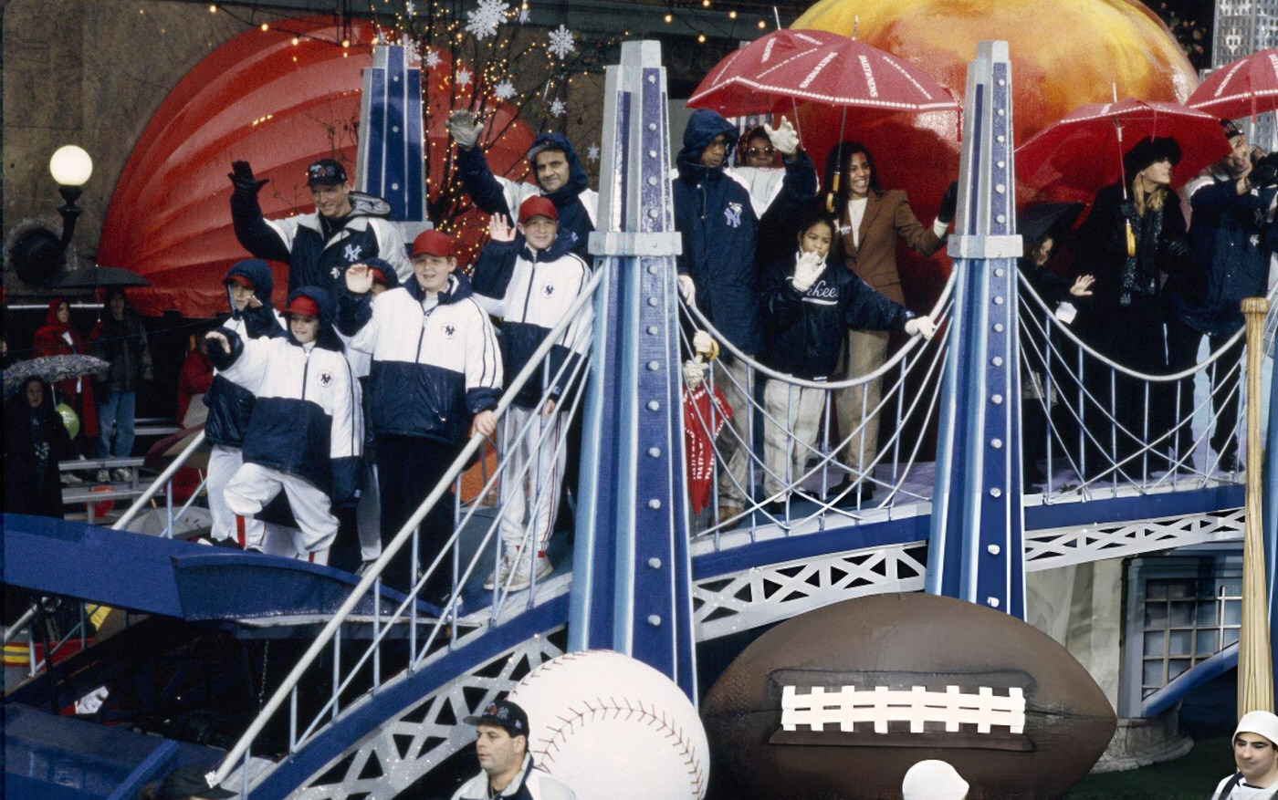 Sports Stars Float During The 1997 Macy'S Thanksgiving Day Parade.