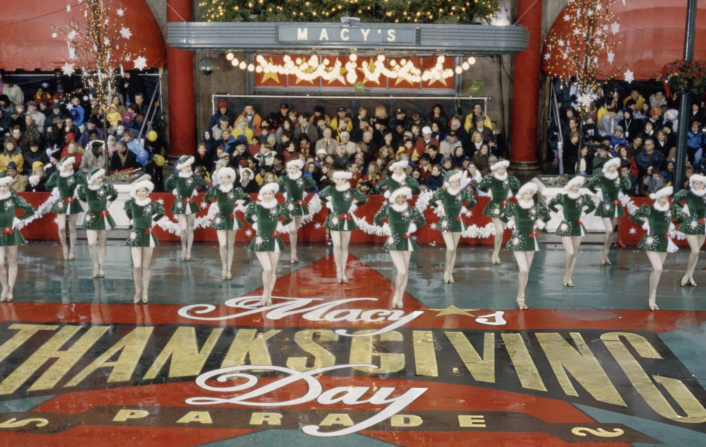 The Rockettes Perform During The 1998 Macy'S Thanksgiving Day Parade.