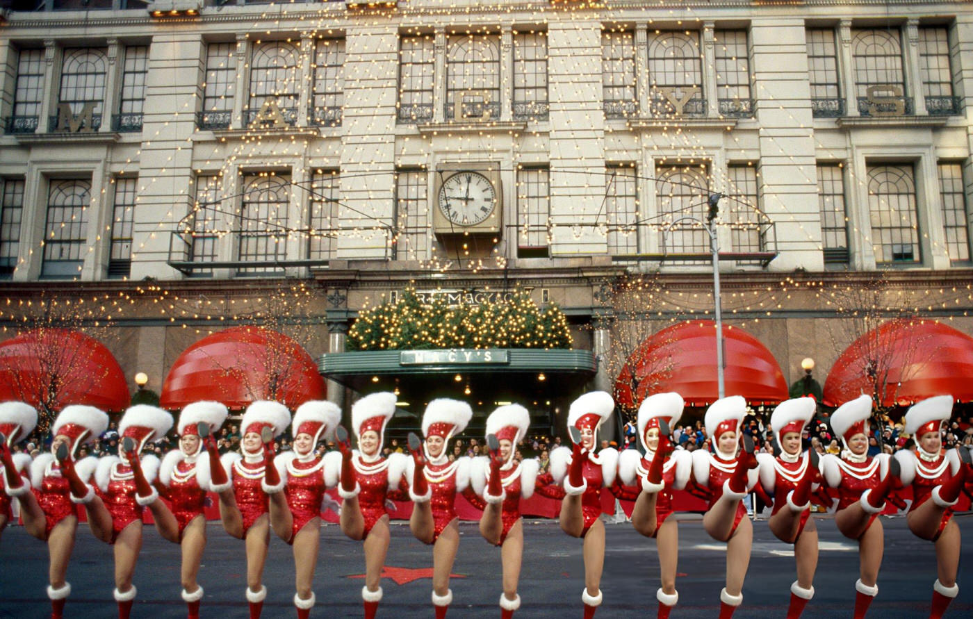 The Rockettes Perform During The 1993 Macy'S Thanksgiving Day Parade.