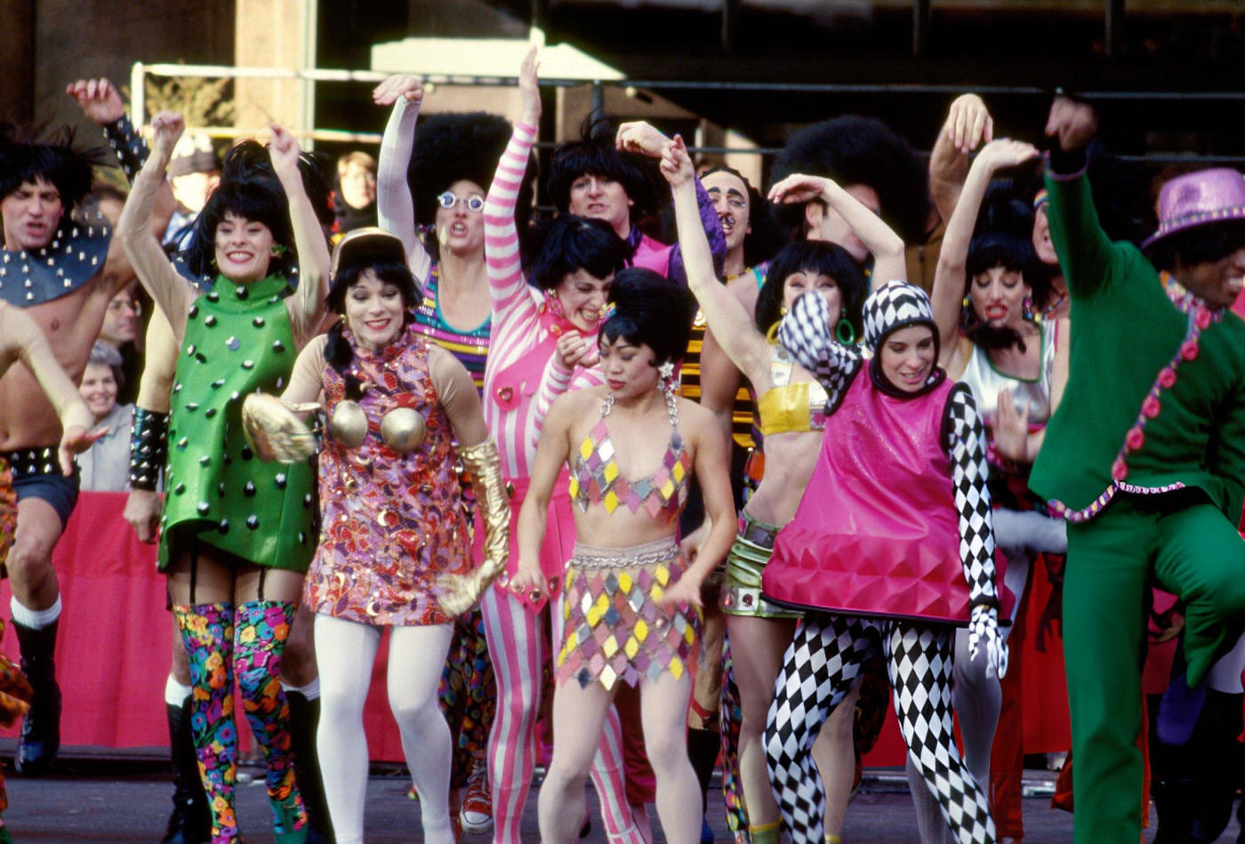 The Cast Of &Amp;Quot;Joseph And The Amazing Technicolor Dreamcoat&Amp;Quot; Performs &Amp;Quot;Go, Go, Go Joseph&Amp;Quot; During The 1993 Macy'S Thanksgiving Day Parade.