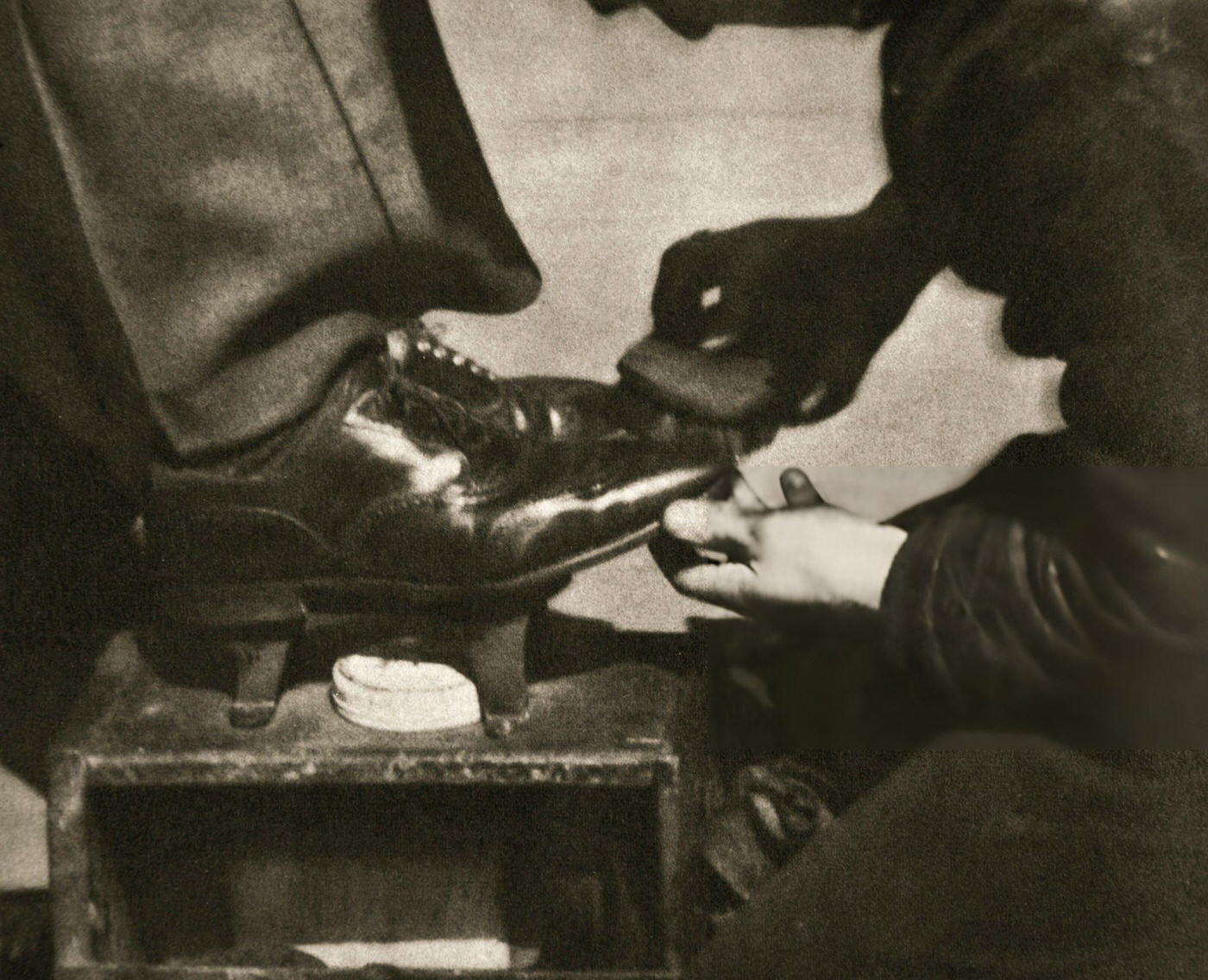 Shoeshine In New York, Usa, Mid-1930S.